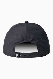 Men's Dog Tag 6-Panel High Crown Snapback Cap Black & Grey